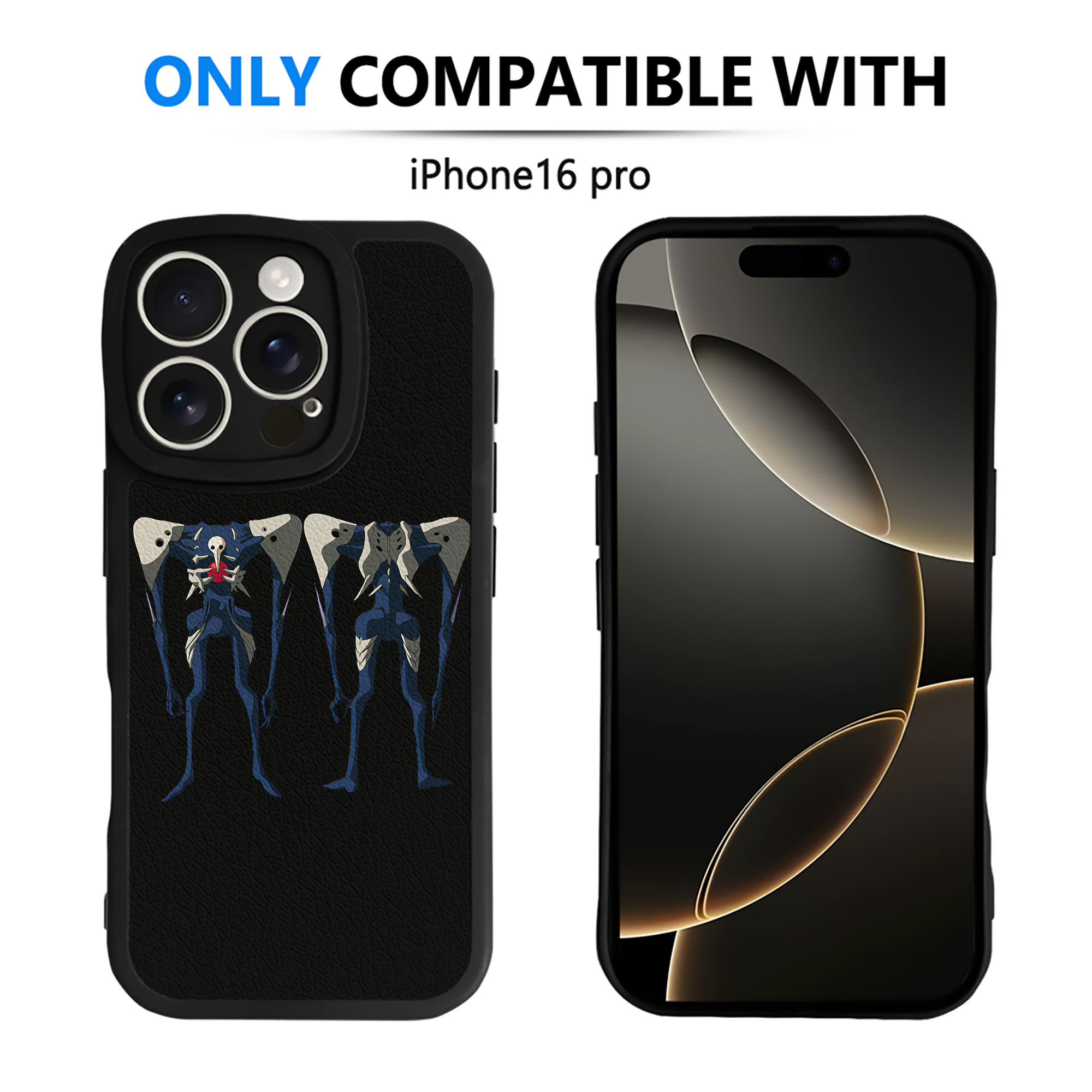 （画像用） EVA 新世紀エヴァンゲリオン 【iPhone 16シリーズ対応】シリコンスマホケース（レザー調） 材質：シリコン